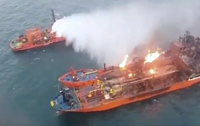 Пожар танкеров в Черном море: поисковая операция завершена