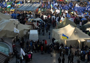 В МВД прокомментировали демонтаж палаточного городка на Майдане Незалежности