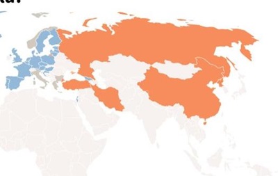 Агентство AFP опубликовало карту с Крымом в составе России