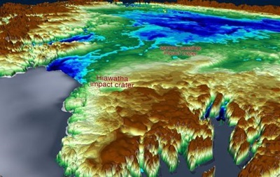 Под ледником Гренландии обнаружили второй массивный кратер