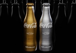 Coca-Cola выпустит бутылки, стилизованные под Daft Punk