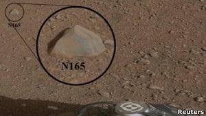 Кьюриосити расплавил первый марсианский камень