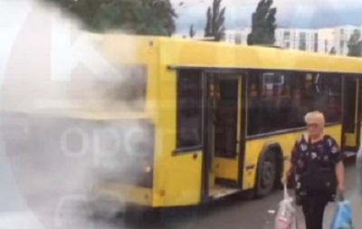 У Києві вдруге за день загорівся громадський транспорт