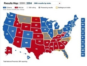 Итоги выборов в США: Как голосовала Америка