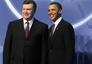 Янукович поздравил Обаму с победой