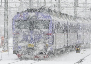 На ЮЖД произошла задержка движения поездов из-за резкого понижения температуры