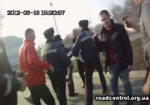 В Запорожье произошла потасовка между сотрудниками ГАИ и Дорожным контролем
