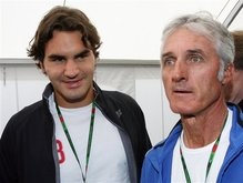 Роджер Федерер познакомился с Валентино Росси и мотогонками