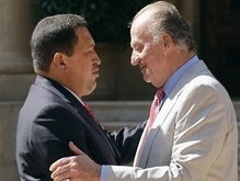 Уго Чавес на час опоздал на встречу с испанским королем