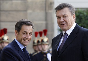 Янукович обсудил с Саркози евроинтеграцию Украины и модернизацию ее ГТС