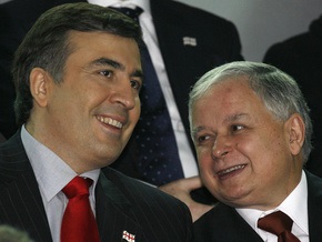Кортеж Качиньского и Саакашвили обстреляли на границе с Южной Осетией