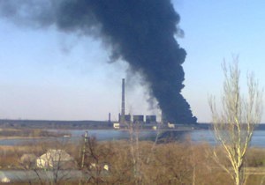 новости Донецкой области - пожар - Углегорская ТЭС - Пожар на ТЭС в Донецкой области: специалисты установили очаг возгорания