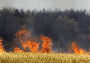 В Ивано-Франковской области горит торфяное месторождение