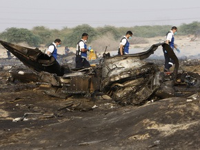 Упавший в ОАЭ Boeing-707 сгорел дотла