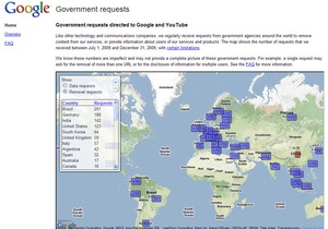 Google впервые рассказала, какие страны требуют цензуры в интернете