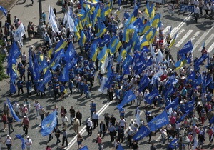 День Независимости в Киеве: Партия регионов планирует вывести на улицы 50 тысяч человек