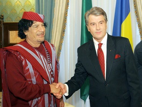 Ющенко предложил Каддафи пустить в Ливию украинских нефтеразведчиков