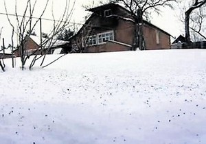 В Харьковской области выпал черный снег