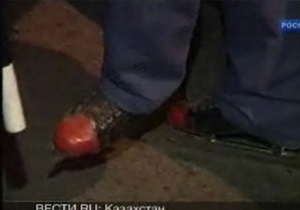 В Казахстане задержали пьяного водителя на коньках