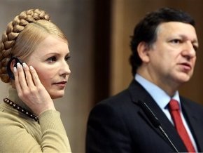 Тимошенко пожелала Баррозу удачи на выборах президента Еврокомиссии