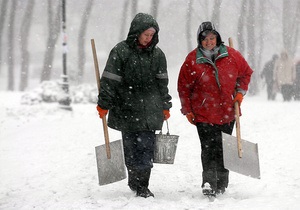За сутки из Киева вывезли 2,5 тыс тонн снега