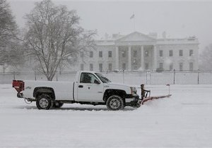 Высота снежного покрова в Вашингтоне побила рекорд вековой давности