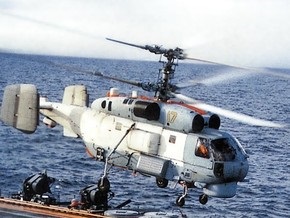 Российский вертолет задел лопастями сторожевой корабль и упал в море