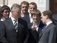 Медведев встретился со сборной России