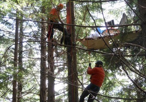 Новости США - странные новости: Житель США застрял на дереве, тестируя летающий стул