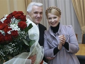 Тимошенко призналась, что с Литвином ей работается лучше, чем с Яценюком