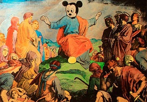 В России картину с Микки Маусом в роли Христа признали экстремистским материалом