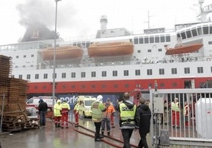 На норвежском круизном лайнере произошел пожар: есть жертвы