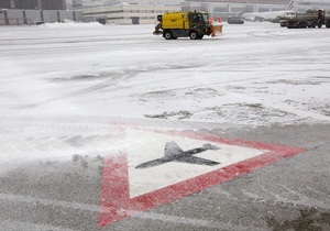 В Борисполе заявили, что снегопады не повлияли на работу аэропорта