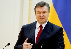 Янукович пожелал украинцам мира, процветания и добра