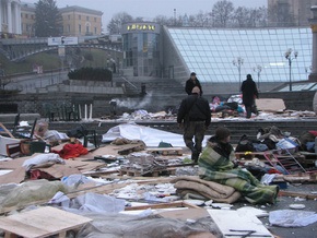 МВД опровергает факт причастности к разгрому палаточного городка на Майдане