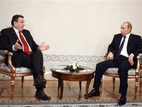 Путин обсудил со Шредером строительство обходного газопровода Nord Stream