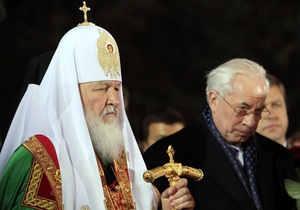 Патриарх Кирилл совершил в Киеве заупокойную службу по жертвам трагедии на ЧАЭС