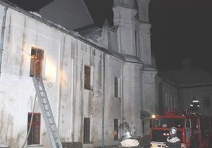 Во Львовской области горел костел XVI века