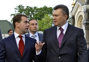 Янукович напомнил Медведеву о среднеазиатском рынке газа