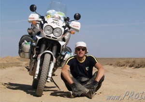 Украинец объехал земной шар на мотоцикле за 307 дней