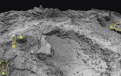 На кометі вперше знайдені печери