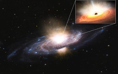 Астрономи виявили надшвидкий вітер чорної діри в галактиці Markarian 817