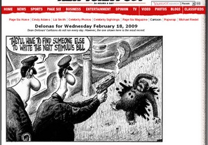Редактор нью-йоркской газеты ответит за карикатуру, на которой Обама изображен в образе шимпанзе