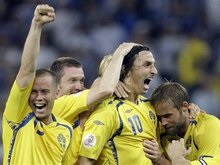 Евро-2008: Ибрагимович отличился за сборную Швеции впервые за три года