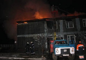 В Донецкой области сгорела двухэтажка. Шесть семей остались без жилья