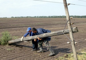 В Украине обесточены 160 населенных пунктов