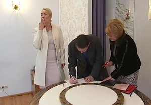 Мельниченко и Розинская расписались в киевском загсе - свадьба