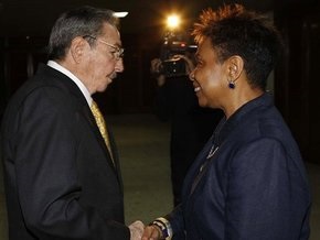 Рауль Кастро впервые встретился с делегацией из США