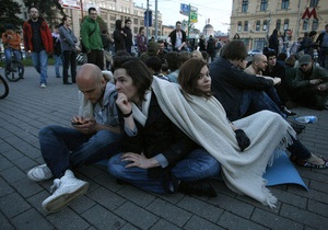 В Москве полиция разогнала еще одну акцию протеста