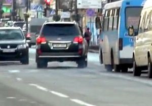 Очевидец: Автомобиль Присяжнюка замечен при езде по встречной полосе